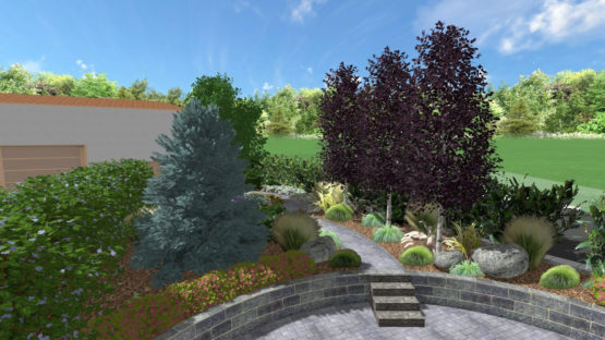 Konzeptvorschlag mit Birken