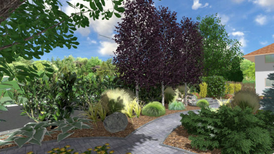 Konzeptvorschlag mit Birken