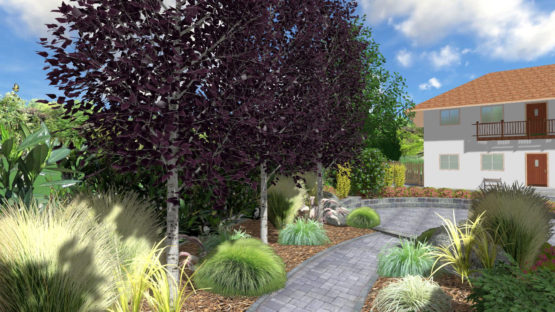 Konzeptvorschlag mit Birken