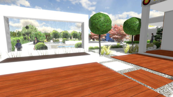 Konzeptplanung einer Ausstellungsfläche